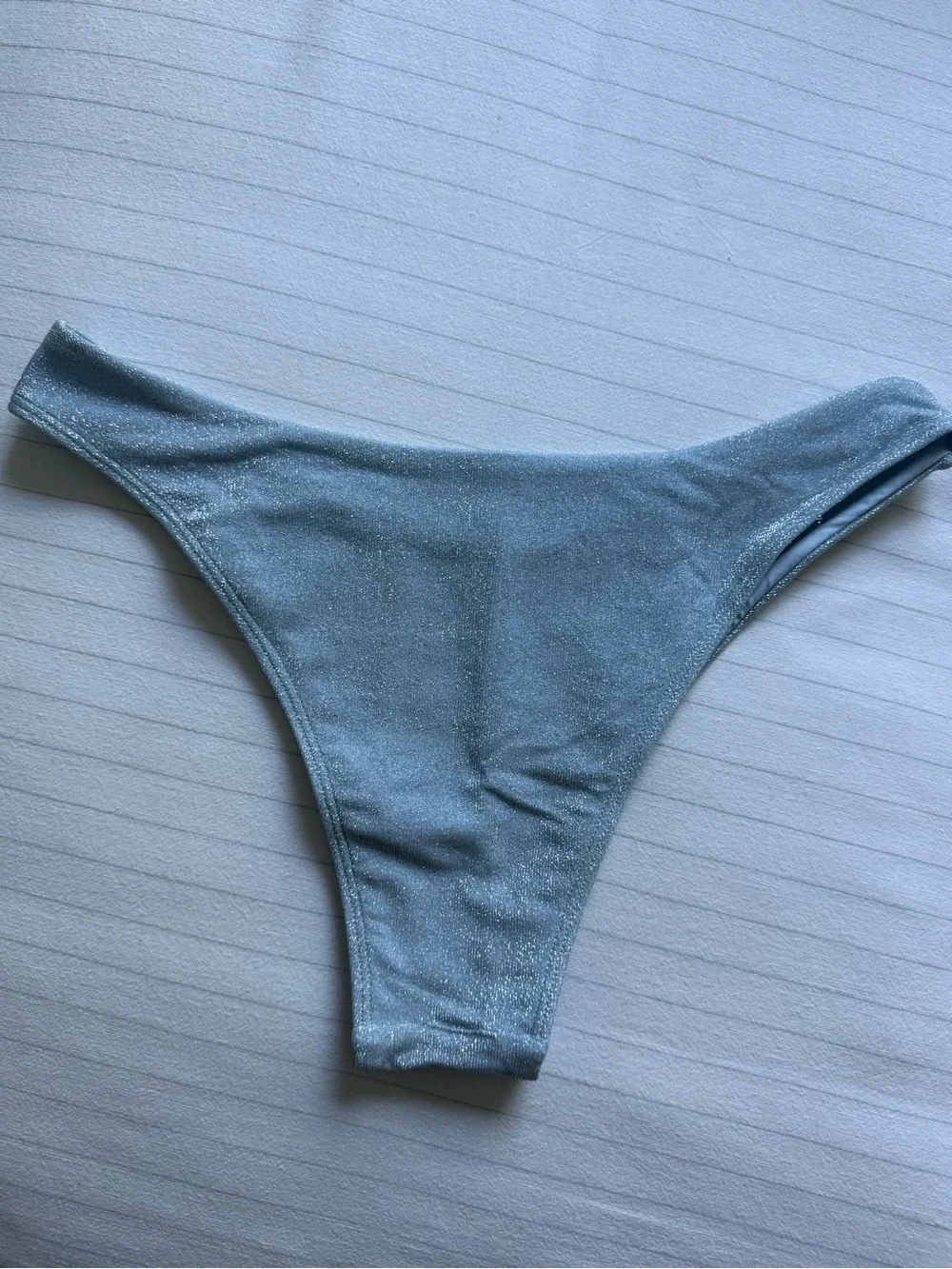 Blue Shimmer Byron Bottom Monday Swimwear Size M